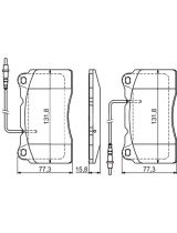 BOSCH 0 986 424 738 Колодки дисковые