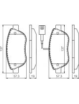 BOSCH 0 986 494 464 Колодки дисковые задние