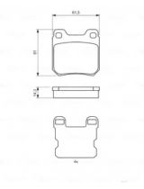 BOSCH 0 986 494 523 Колодки дисковые