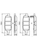 BOSCH 0 986 494 857 Колодки дисковые