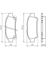 BOSCH 0 986 424 762 Колодки дисковые