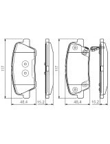 BOSCH 0 986 495 165 Колодки дисковые