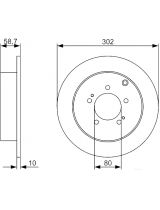 BOSCH 0 986 479 318 Тормозной диск