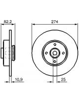 BOSCH 0 986 479 270 Тормозной диск с колесным подшипником