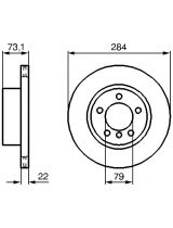 BOSCH 0 986 479 213 Тормозной диск