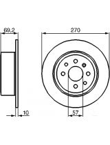 BOSCH 0 986 478 420 Тормозной диск задний