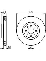 BOSCH 0 986 478 855 Тормозной диск передний