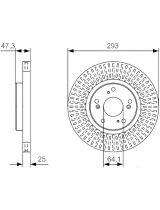BOSCH 0 986 479 B02 Тормозной диск