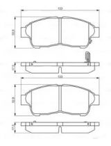 BOSCH 0 986 495 257 Колодки дисковые