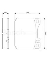 BOSCH 0 986 462 803 Колодки дисковые
