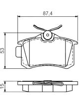 BOSCH 0 986 494 521 Колодки дисковые