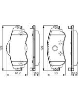 BOSCH 0 986 495 304 Колодки дисковые