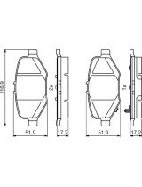 BOSCH 0 986 495 397 Колодки дисковые