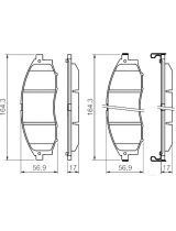 BOSCH 0 986 494 152 Колодки дисковые