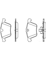 BOSCH 0 986 494 481 Колодки дисковые