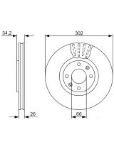 BOSCH 0 986 479 548 Тормозной диск