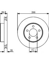 BOSCH 0 986 479 461 Тормозной диск