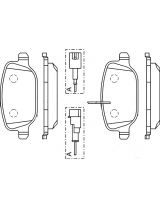 BOSCH 0 986 494 466 Колодки дисковые задние