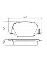 BOSCH 0 986 495 291 Колодки дисковые