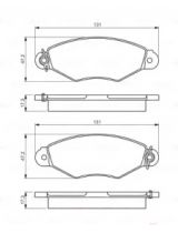 BOSCH 0 986 495 235 Колодки дисковые