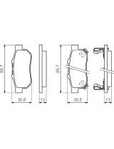 BOSCH 0 986 494 392 Колодки дисковые