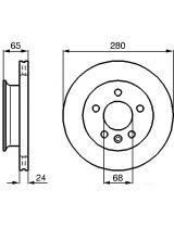 BOSCH 0 986 478 548 Тормозной диск