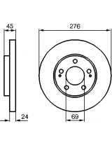 BOSCH 0 986 479 035 Тормозной диск