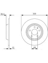 BOSCH 0 986 479 382 Тормозной диск передний