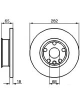 BOSCH 0 986 478 613 Тормозной диск