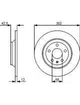 BOSCH 0 986 479 458 Тормозной диск