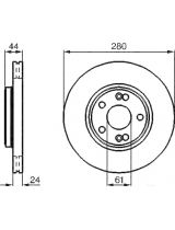 BOSCH 0 986 478 734 Тормозной диск