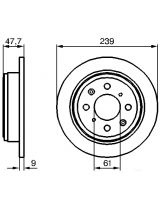 BOSCH 0 986 479 101 Тормозной диск