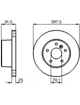 BOSCH 0 986 479 146 Тормозной диск