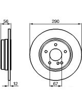 BOSCH 0 986 478 899 Тормозной диск
