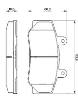 BOSCH 0 986 460 961 Колодки дисковые