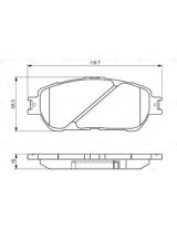 BOSCH 0 986 495 160 Колодки дисковые