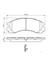 BOSCH 0 986 495 252 Колодки дисковые