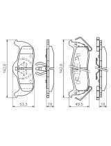 BOSCH 0 986 494 142 Колодки дисковые
