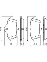 BOSCH 0 986 494 771 Колодки дисковые