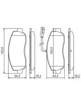 BOSCH 0 986 494 498 Колодки дисковые