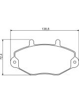 BOSCH 0 986 494 289 Колодки дисковые