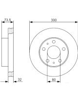 BOSCH 0 986 479 315 Тормозной диск передний