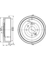 ATE 24.0220-2001.1 Тормозной барабан