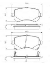 BOSCH 0 986 494 496 Колодки дисковые