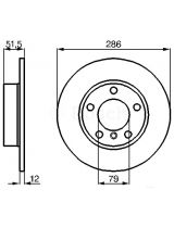 BOSCH 0 986 478 511 Тормозной диск