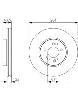 BOSCH 0 986 479 S15 Тормозной диск