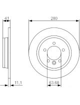 BOSCH 0 986 479 691 Тормозной диск