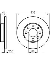 BOSCH 0 986 478 081 Тормозной диск