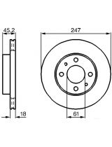 BOSCH 0 986 478 459 Тормозной диск