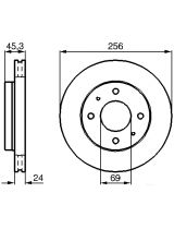 BOSCH 0 986 478 652 Тормозной диск